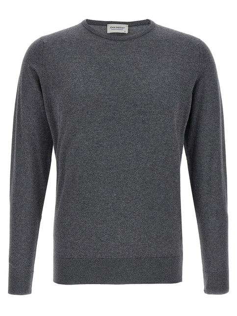 JOHN SMEDLEY Gray Cotton Cardigan