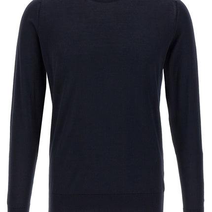 JOHN SMEDLEY Blue Cotton Cardigan