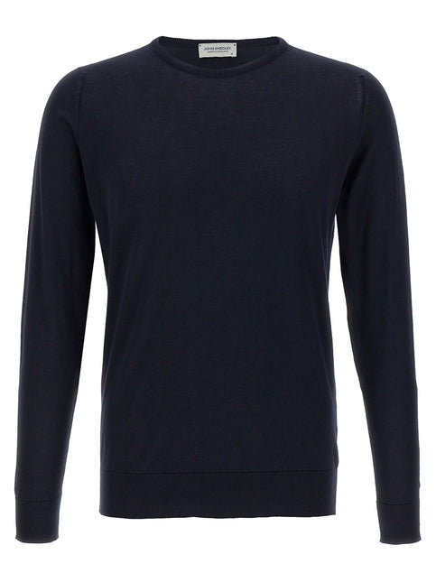 JOHN SMEDLEY Blue Cotton Cardigan