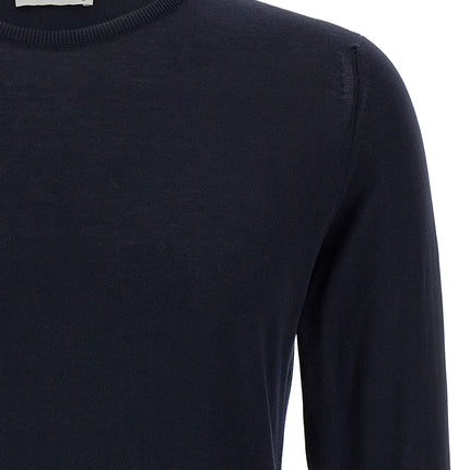 JOHN SMEDLEY Blue Cotton Cardigan