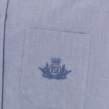 Fendi Blue Cotton Blouse
