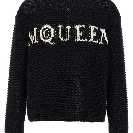 Alexander McQueen Bicolor Cotton Cardigan
