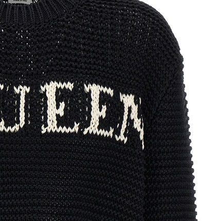 Alexander McQueen Bicolor Cotton Cardigan