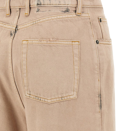 Golden Goose Multicolor Cotton Straight-Leg Jeans