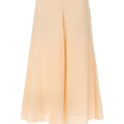 Fendi Multicolor Silk Midi Skirt