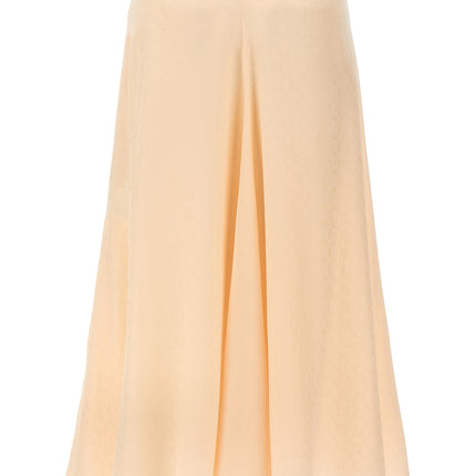 Fendi Multicolor Silk Midi Skirt