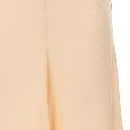 Fendi Multicolor Silk Midi Skirt
