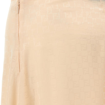 Fendi Multicolor Silk Midi Skirt