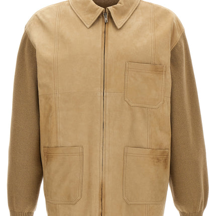 Golden Goose Beige Cowhide Leather Jacket