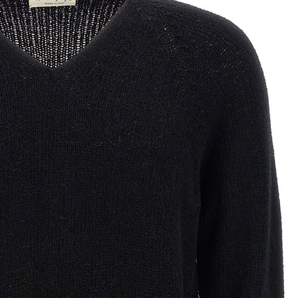MA'RY'YA Black Cotton Cardigan