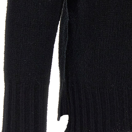 MA'RY'YA Black Cotton Cardigan