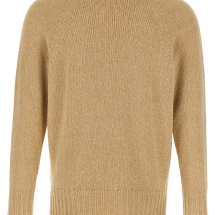 MA'RY'YA Beige Cotton Cardigan