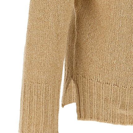 MA'RY'YA Beige Cotton Cardigan