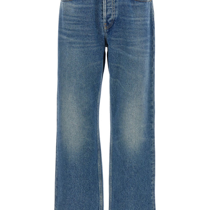 Golden Goose Blue Cotton Straight-Leg Jeans