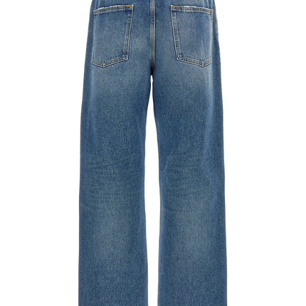 Golden Goose Blue Cotton Straight-Leg Jeans
