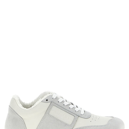 MM6 Maison Margiela Gray Calfskin Athletic Sneakers