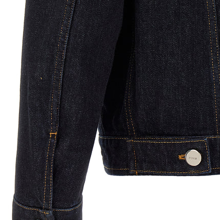 Fendi Blue Cotton Denim Jacket