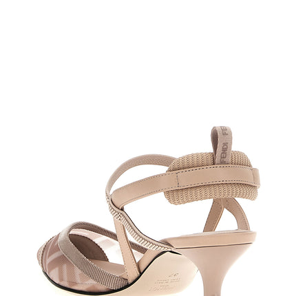 Fendi Multicolor Polyamide Mid Heel Pumps