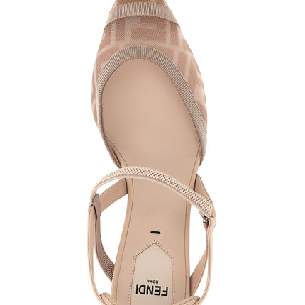 Fendi Multicolor Polyamide Mid Heel Pumps