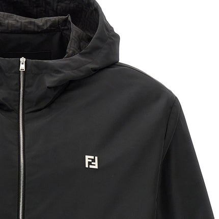 Fendi Black Polyester Shell Jacket
