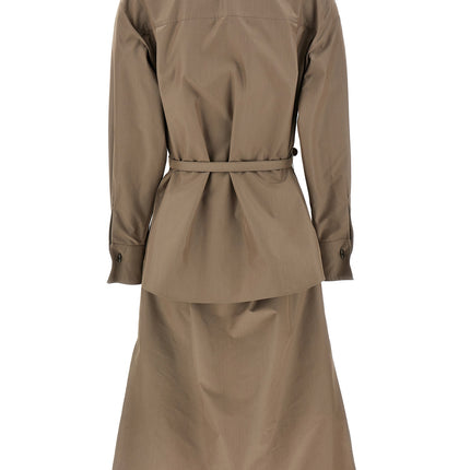 Fendi Gray Cotton Midi Dress