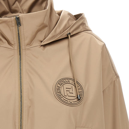Fendi Brown Polyester Shell Jacket