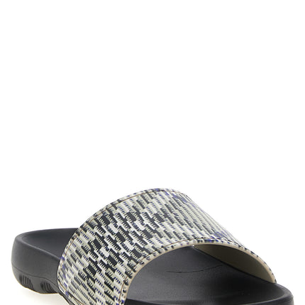 Burberry Multicolor Polyurethane Slides