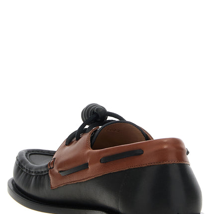 Loewe Multicolor Calfskin Slip-On Loafers