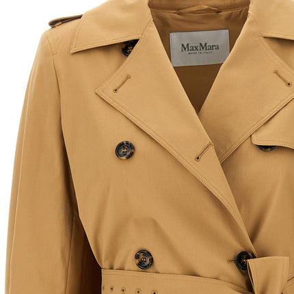 Max Mara Brown Cotton Coat