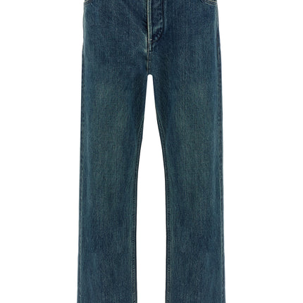 Jil Sander Blue Cotton Straight-Leg Jeans