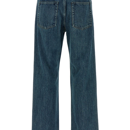 Jil Sander Blue Cotton Straight-Leg Jeans