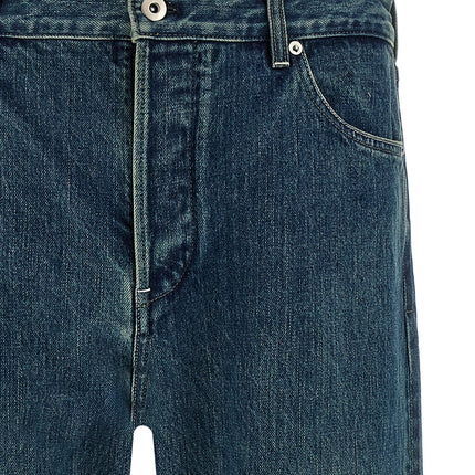 Jil Sander Blue Cotton Straight-Leg Jeans
