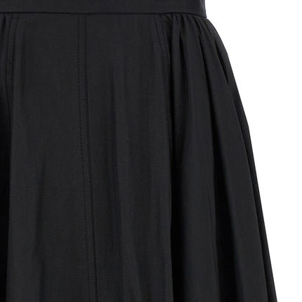 The Andamane Black Polyester Mini Skirt