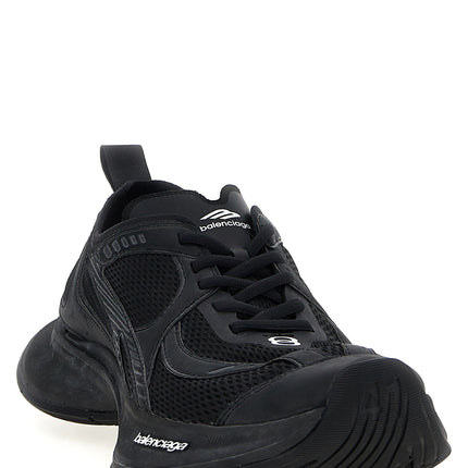 Balenciaga Black Polyester Athletic Sneakers