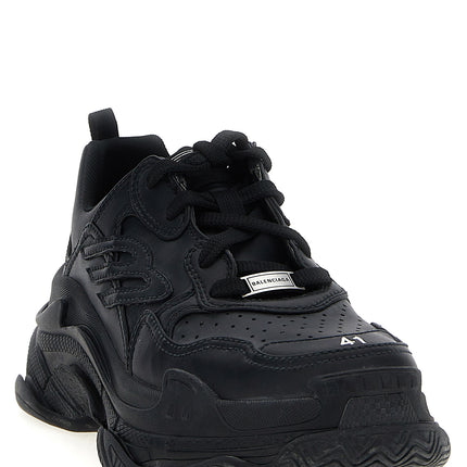 Balenciaga Black Polyethylene Athletic Sneakers