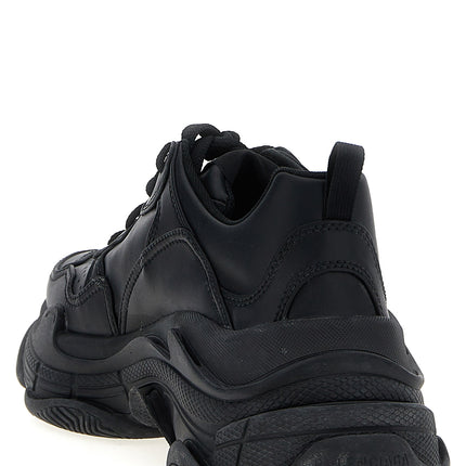 Balenciaga Black Polyethylene Athletic Sneakers