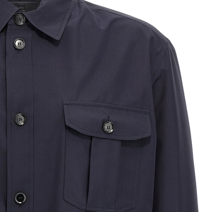 Brioni Blue Silk Jacket