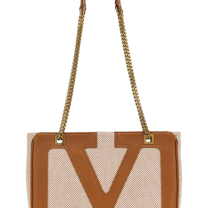 Valentino Garavani Beige Cotton Tote Bag