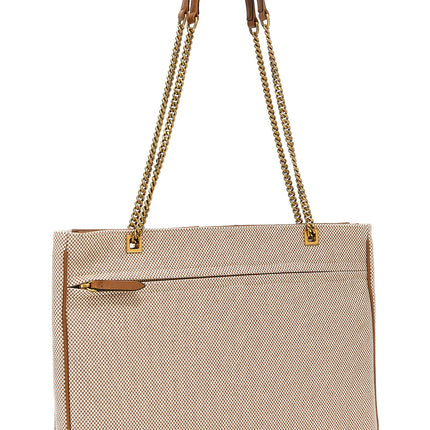 Valentino Garavani Beige Cotton Tote Bag