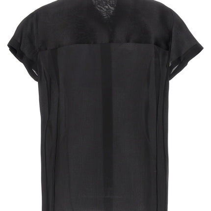 Khaite Black Silk Blouse