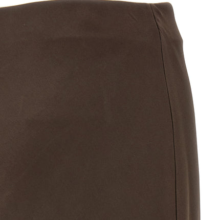 Brunello Cucinelli Brown Acetate Mini Skirt