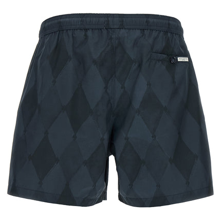Ballantyne Blue Polyester Swim Shorts