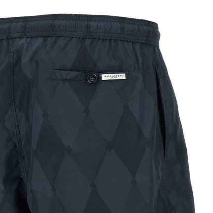 Ballantyne Blue Polyester Swim Shorts