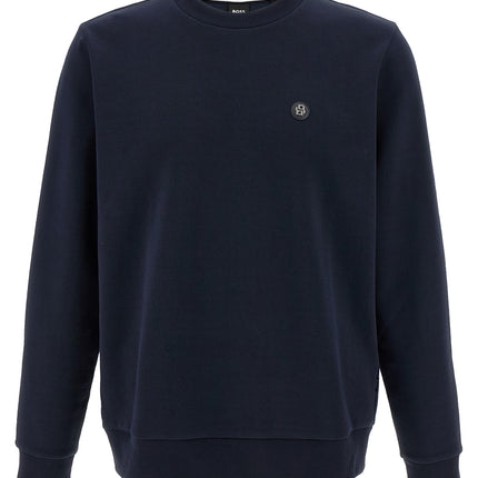 Hugo Boss Blue Cotton Sweatshirt