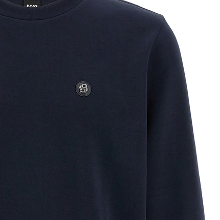 Hugo Boss Blue Cotton Sweatshirt