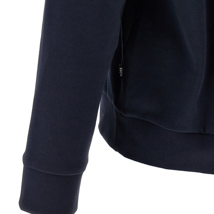 Hugo Boss Blue Cotton Sweatshirt