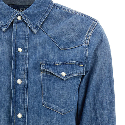 Polo Ralph Lauren Blue Cotton Blouse