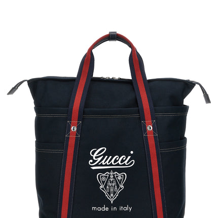 Gucci Blue Cotton Tote Bag