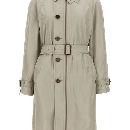 Burberry Gray Satin Coat