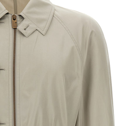 Burberry Gray Satin Coat